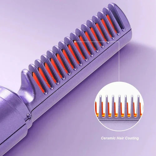 ✨ SmoothGlam™ Hair Straightener Comb – Instant Sleek & Shine
